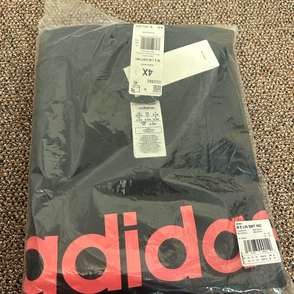 Adidas Sweatshirt 4X New with Tags